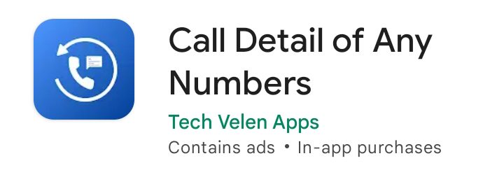 Call Details ,कॉल डिटेल निकालने वाला ऐप्स