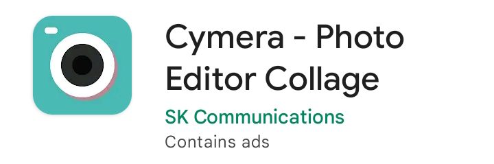 Cymera , फोटो एडिटिग ऐप
