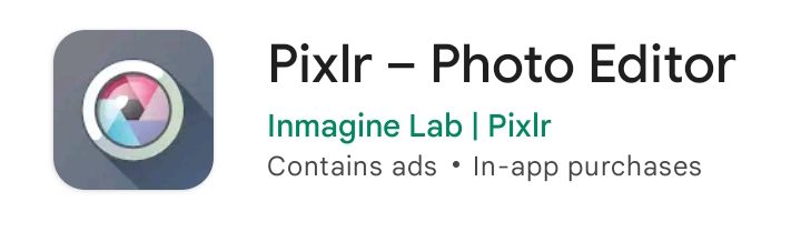 Pixlr , फोटो साफ करने वाला ऐप
