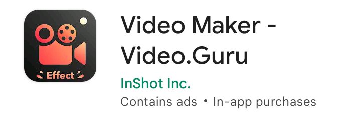 Video Guru , वीडियो बनाने वाला ऐप