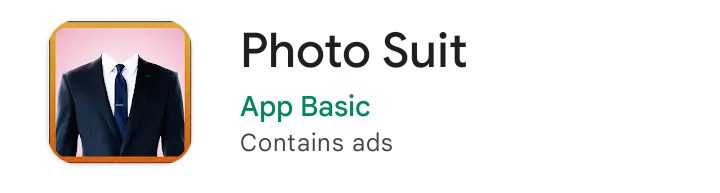 Photo Suit , फोटो सजाने वाला ऐप